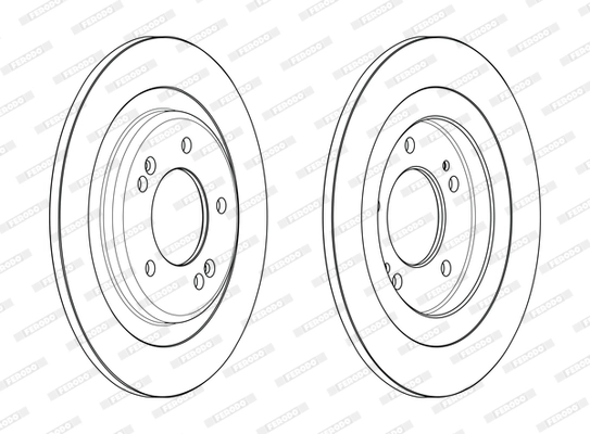 FERODO féktárcsa - DDF2482C - TothCarparts