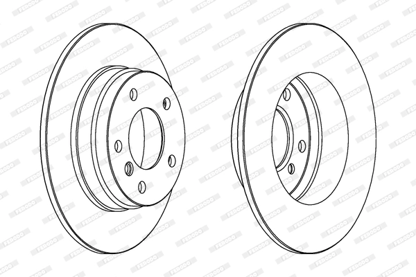 FERODO féktárcsa - DDF249 - TothCarparts