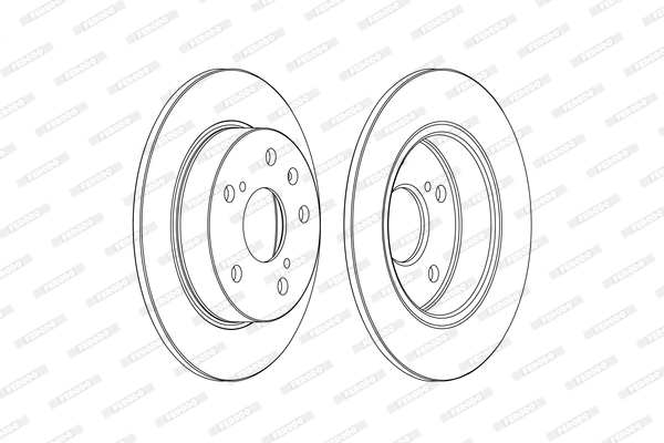 FERODO féktárcsa - DDF2493C - TothCarparts