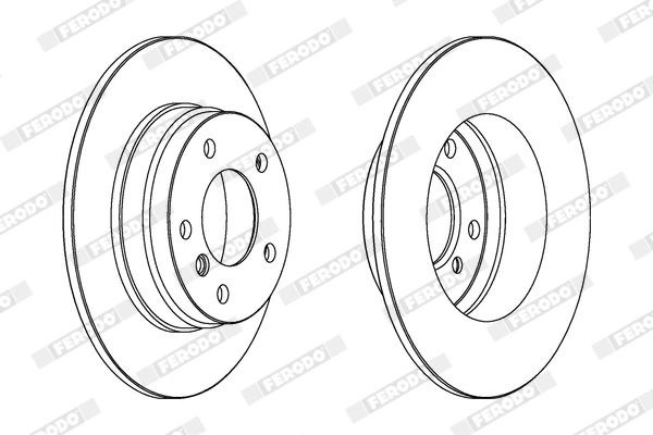 FERODO féktárcsa - DDF249X - TothCarparts