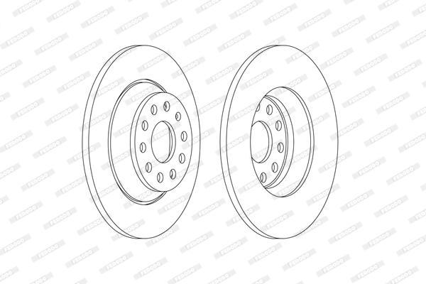 FERODO féktárcsa - DDF2506C - TothCarparts
