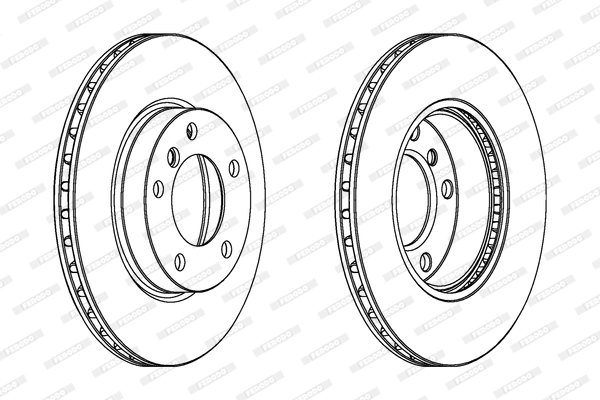 FERODO féktárcsa - DDF258C - TothCarparts