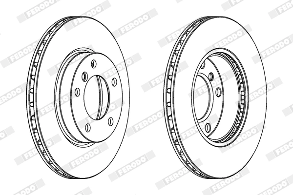 FERODO féktárcsa - DDF258X - TothCarparts