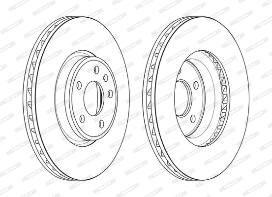 FERODO féktárcsa - DDF2596C-1 - TothCarparts