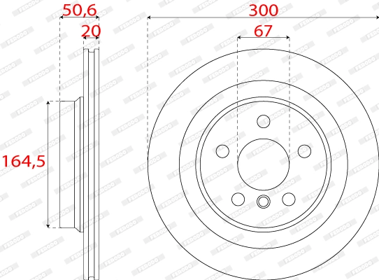FERODO féktárcsa - DDF2763C - TothCarparts