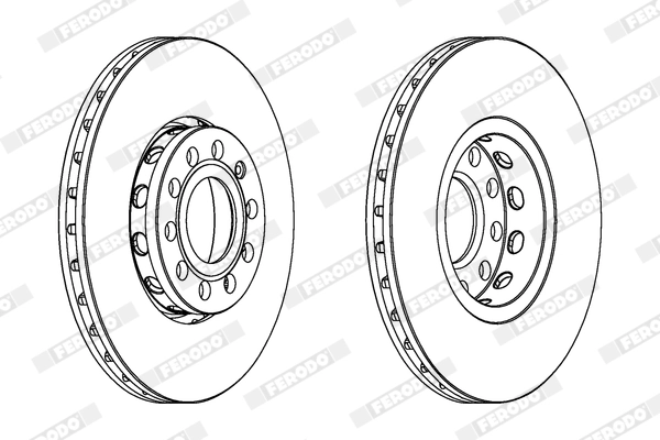 FERODO féktárcsa - DDF320X - TothCarparts
