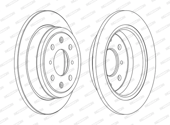 FERODO féktárcsa - DDF468C - TothCarparts