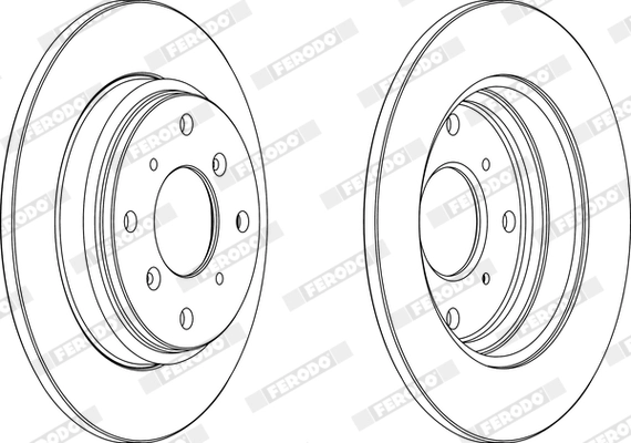FERODO féktárcsa - DDF512 - TothCarparts