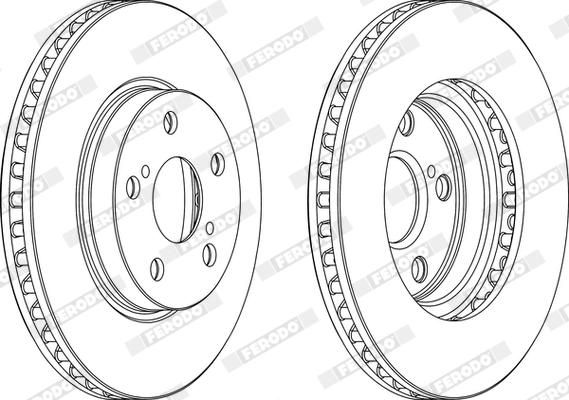 FERODO féktárcsa - DDF620 - TothCarparts