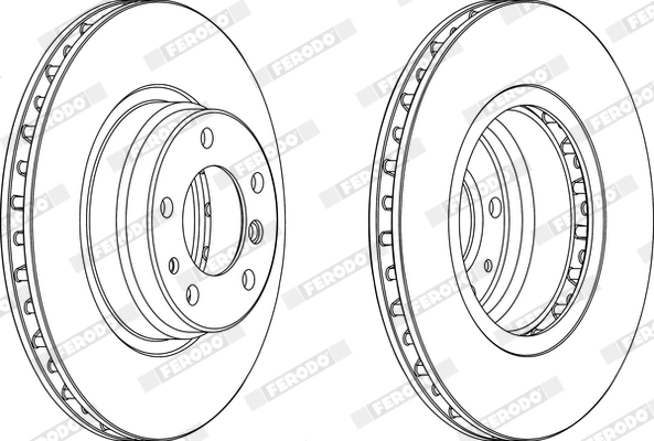 FERODO féktárcsa - DDF624 - TothCarparts