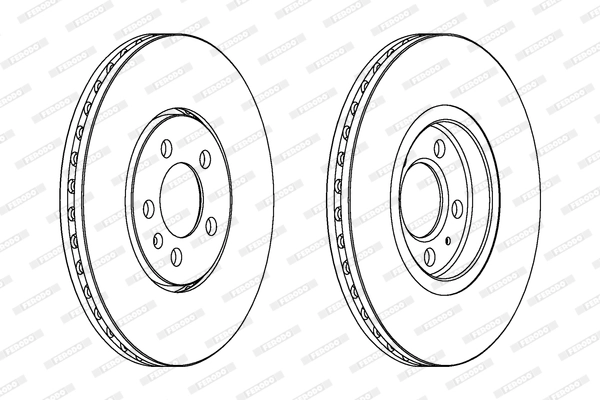 FERODO féktárcsa - DDF706 - TothCarparts