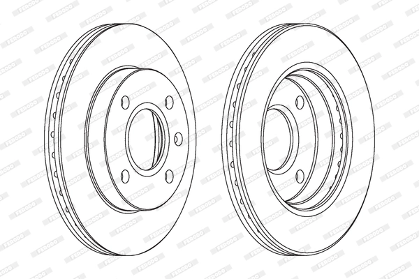 FERODO féktárcsa - DDF766 - TothCarparts