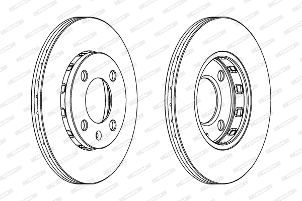 FERODO féktárcsa - DDF812C - TothCarparts
