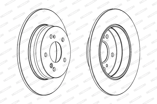 FERODO féktárcsa - DDF819 - TothCarparts