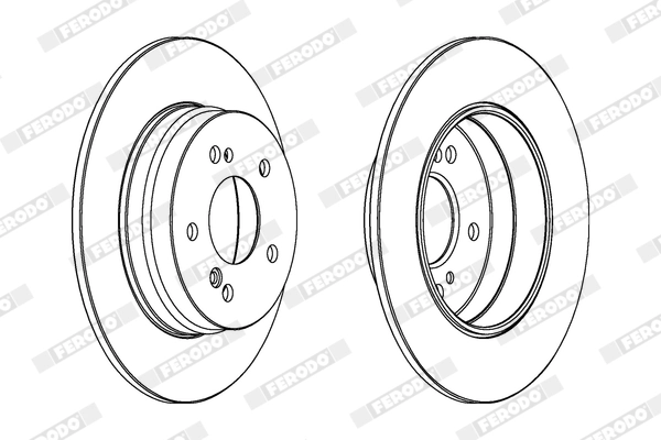 FERODO féktárcsa - DDF819X - TothCarparts