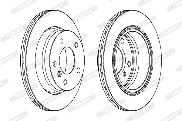 FERODO féktárcsa - DDF831X - TothCarparts