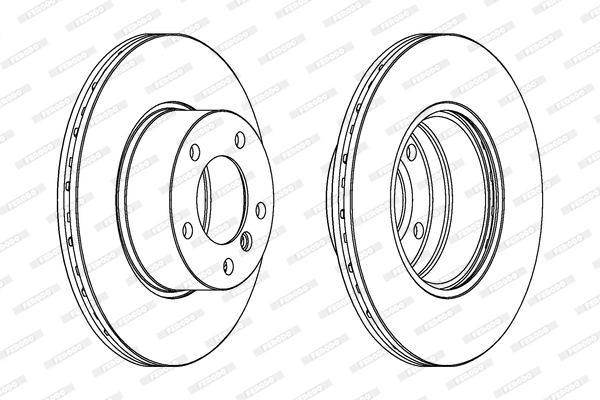 FERODO féktárcsa - DDF834 - TothCarparts