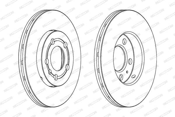 FERODO féktárcsa - DDF927C - TothCarparts