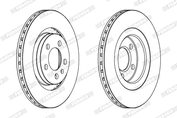 FERODO féktárcsa - DDF928X - TothCarparts