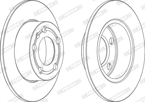 FERODO féktárcsa - DDF929X - TothCarparts