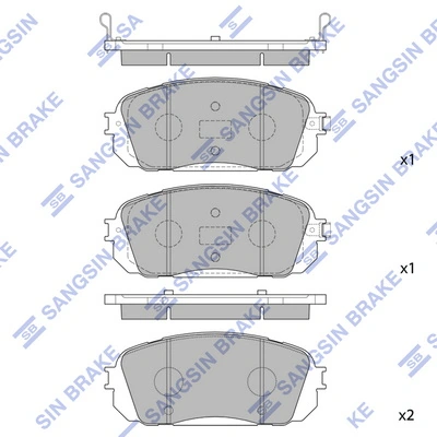 Hi-Q fékbetétkészlet, tárcsafék - SP1191(SD) - TothCarparts
