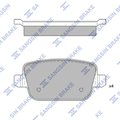 Hi-Q fékbetétkészlet, tárcsafék - SP2101-R(SD) - TothCarparts