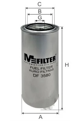 MFILTER Üzemanyagszűrő - DF 3580 - TothCarparts