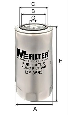 MFILTER Üzemanyagszűrő - DF 3583 - TothCarparts