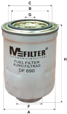 MFILTER Üzemanyagszűrő - DF 690 - TothCarparts