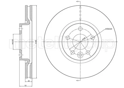 TRUSTING féktárcsa - DF1005 - TothCarparts