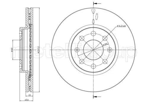 TRUSTING féktárcsa - DF1081 - TothCarparts