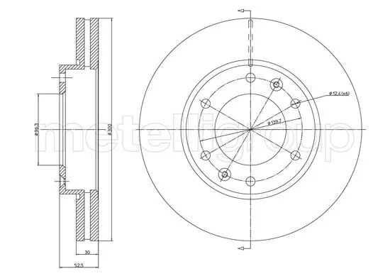 TRUSTING féktárcsa - DF1352 - TothCarparts