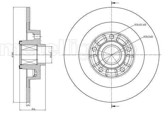 TRUSTING féktárcsa - DF1430A - TothCarparts