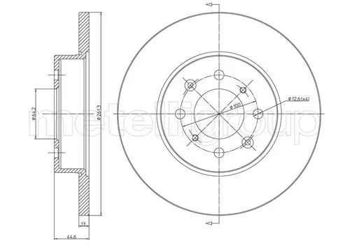 TRUSTING féktárcsa - DF157 - TothCarparts