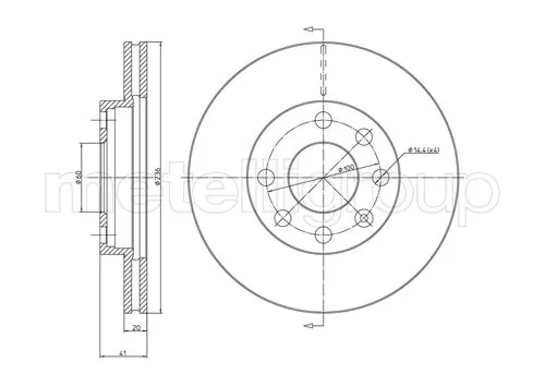 TRUSTING féktárcsa - DF240 - TothCarparts