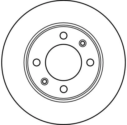 TRW féktárcsa - DF2581 - TothCarparts