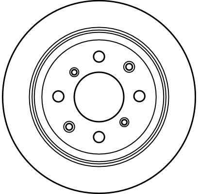 TRW féktárcsa - DF2646 - TothCarparts