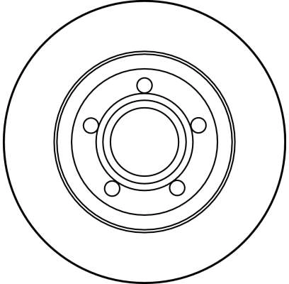 TRW féktárcsa - DF2730 - TothCarparts