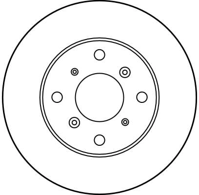 TRW féktárcsa - DF3109 - TothCarparts