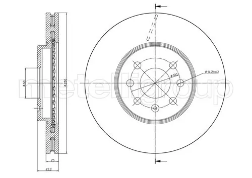 TRUSTING féktárcsa - DF388 - TothCarparts