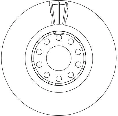 TRW féktárcsa - DF4125S - TothCarparts