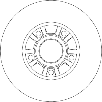 TRW féktárcsa - DF4273BS - TothCarparts