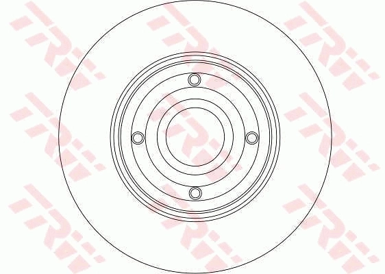 TRW féktárcsa - DF4274 - TothCarparts