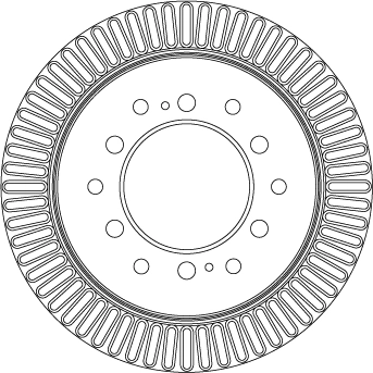 TRW féktárcsa - DF4484 - TothCarparts