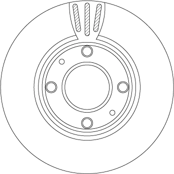 TRW féktárcsa - DF4496 - TothCarparts