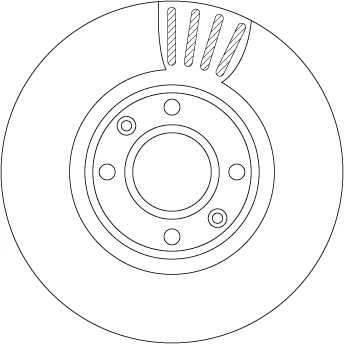 TRW féktárcsa - DF4813S - TothCarparts
