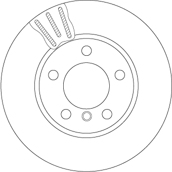 TRW féktárcsa - DF6136 - TothCarparts