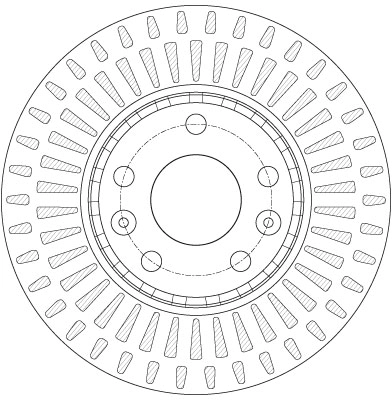 TRW féktárcsa - DF6184 - TothCarparts