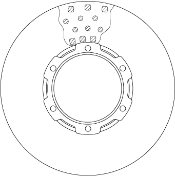 TRW féktárcsa - DF6190BS - TothCarparts