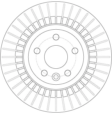 TRW féktárcsa - DF6308 - TothCarparts